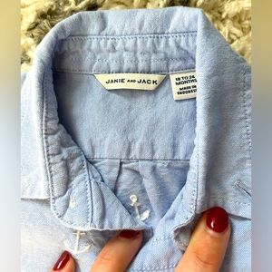 Three 18 - 24 mos Janie and Jack button up 100% cotton button up shirts